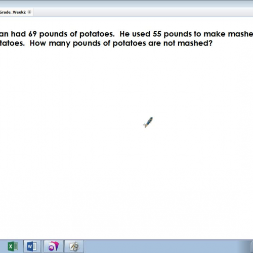 Grade 2 Week 2 Modeled Drawing