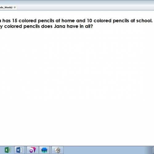 Grade 1 Week 2 Modeled Drawing