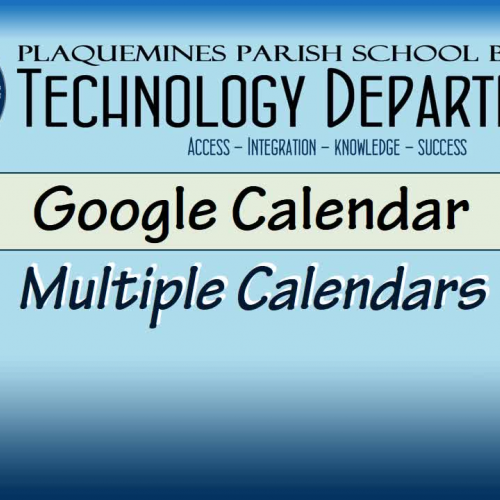 Sharing Google Calendars
