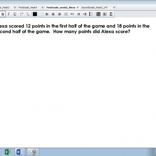 Grade 1 Week 2 Alexa