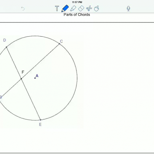 Chords Intersecting Inside A circle