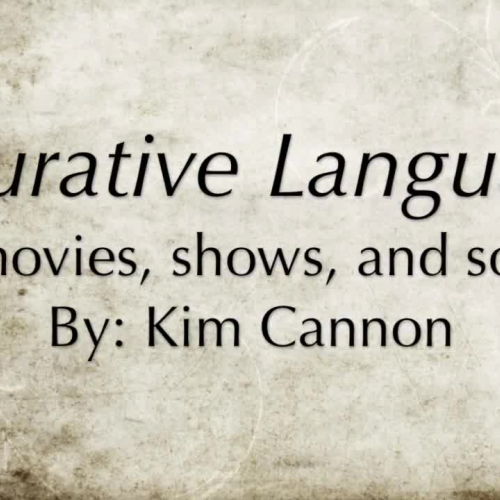 Figurative Language in Music, Movies, and Shows-NO DEFINITIONS