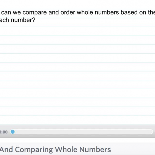 Fourth Grade - Lesson 1.3 Ordering and Comparing Whole Numbers
