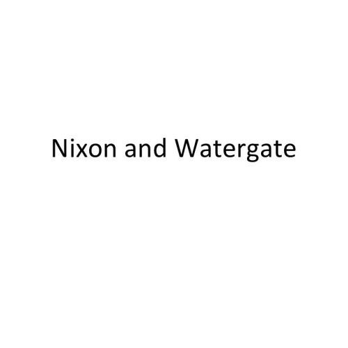 31.2 Nixon and Watergate