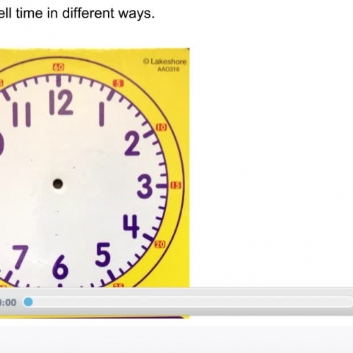 Second Grade - Lesson 7.10  Telling Time in Different Ways