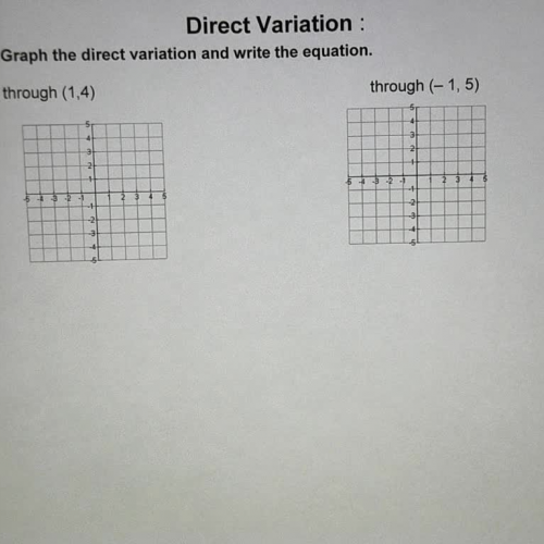 Direct Variation Ex 3