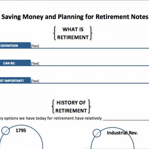 Saving Money and Planning for Retirement