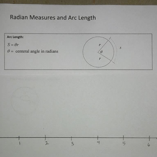 Calculating the length of an arc of a circle Ex 1
