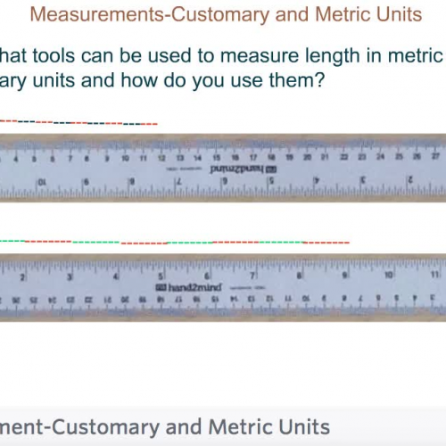 Second Grade - Lesson 9.7 Using Customary and Metric Units to Measure Length 