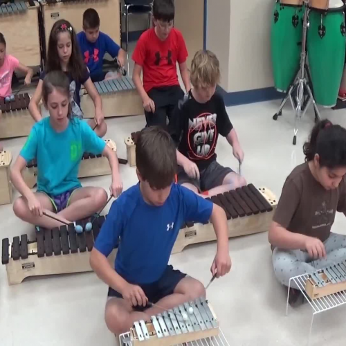 Mrs. Rodriguez's Class Playing Chopsticks