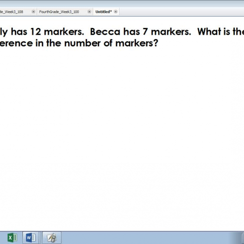 Grade 1 Week 4 Modeled Drawing