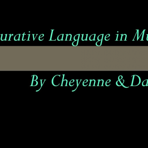 Poetic devices in Songs