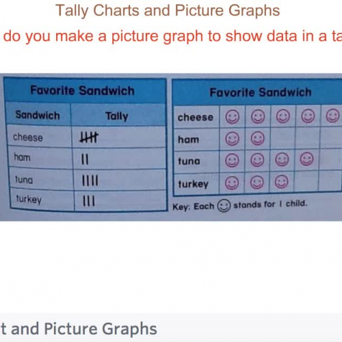 Second Grade - Lesson 10.3 Using Tally Charts and Picture Graphs