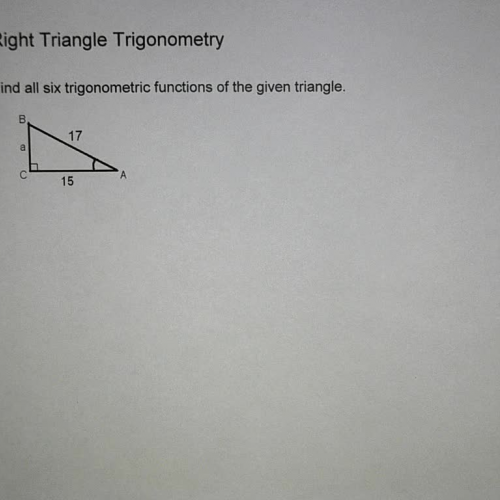 Right Triangle Trig Ratios Ex 2