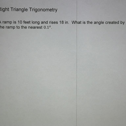 Right Triangle Trig Ratios Ex 5
