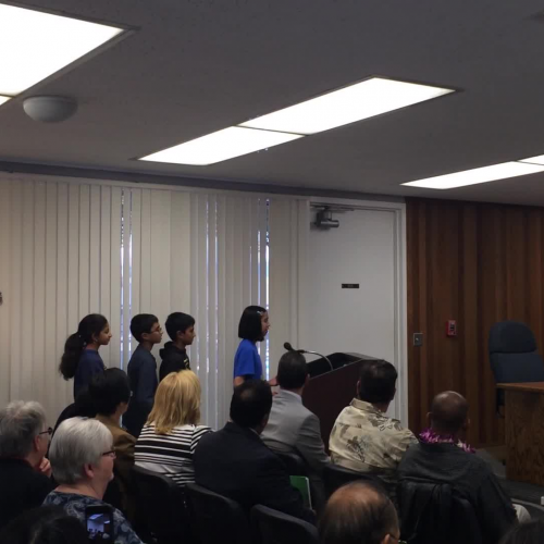 Clark Students Fill the Shelves