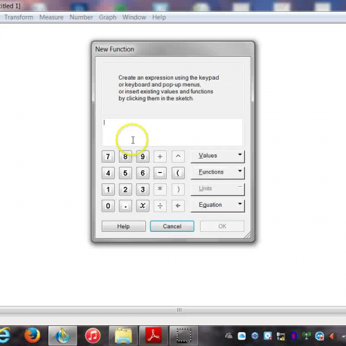 Constructing a dynamic tangent to a function 