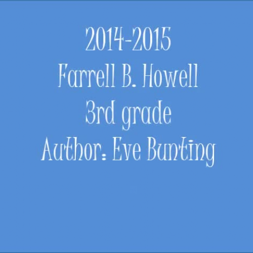 Author Study-Eve Bunting