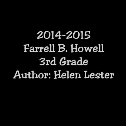 3rd grade - Helen Lester author study