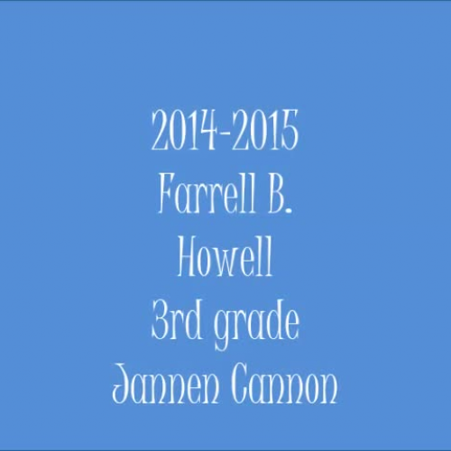 3rd grade Author Study-Janeen Cannon