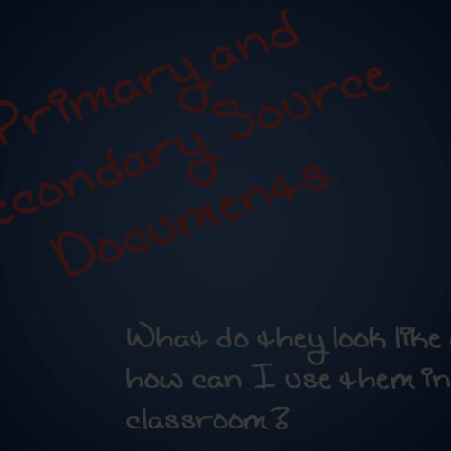 Primary and Secondary Source Video