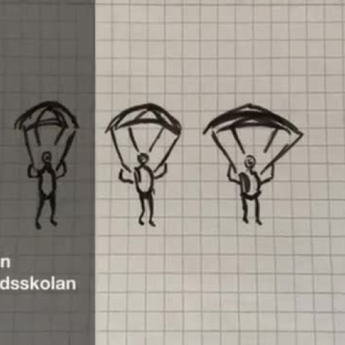 Parachutes in Hässelbygårdsskolan