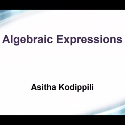 Algebraic Expressions