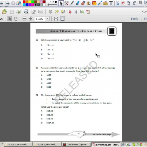 Expressions and Equations EOG