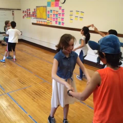 4th grade creates their own swing dance