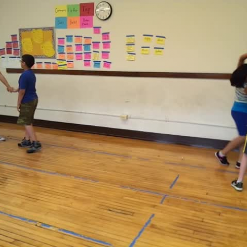 4th grade creates their own swing dance