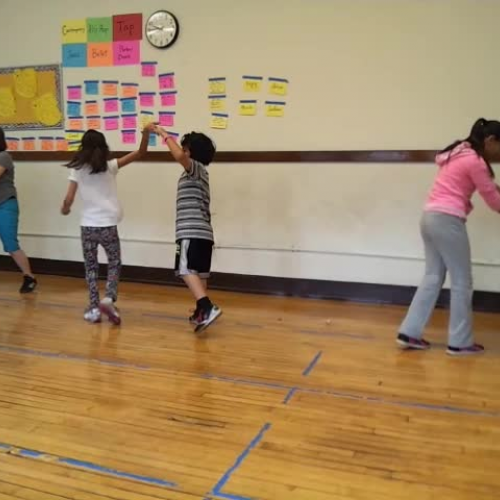 4th grade creates a swing dance