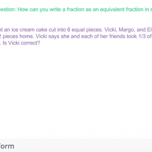 Fourth Grade - Lesson 6.3 Reducing Fractions to Simplest Form