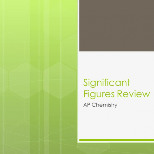 Significant Figures Review