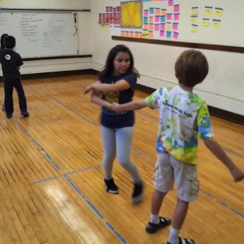 4th grade creates a swing dance