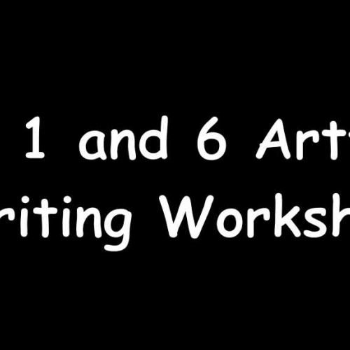 Artfest writing Workshop