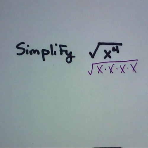 Simplifying Radicals with just variables