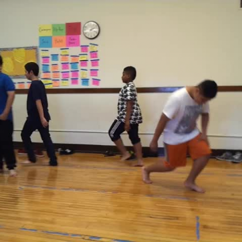 7th grade creates a contemporary dance based on the military