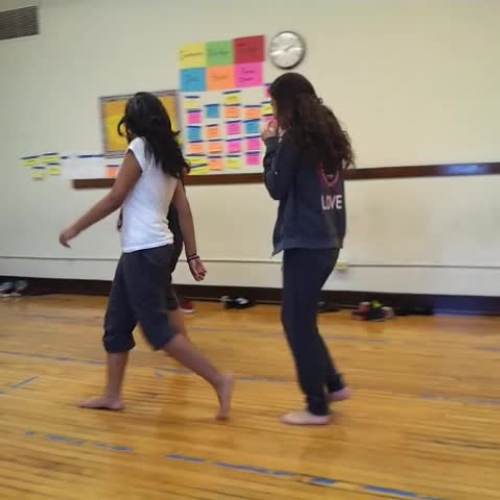 7th grade creates a contemporary dance based on sports