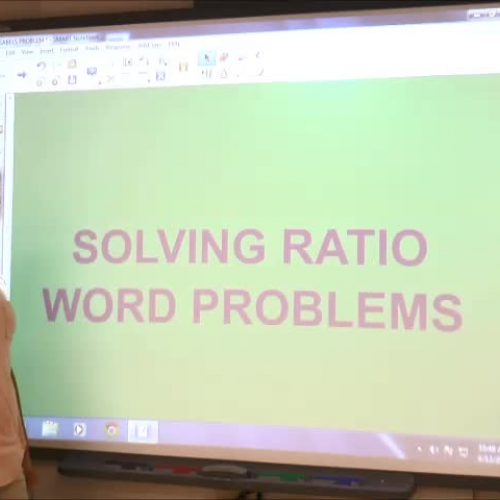 Solving Ratio Word Problems 