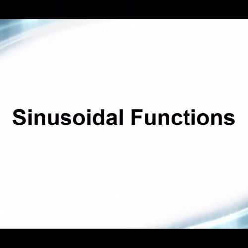 Sinusoidal Functions