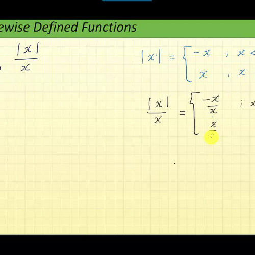 Limits: Piecewise-defined Functions