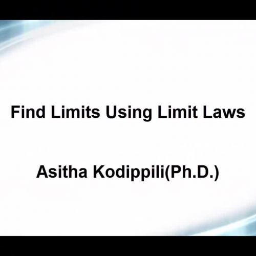 Limits: Using limit laws