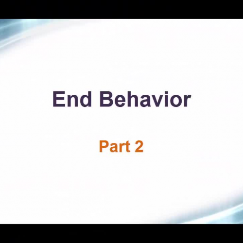 End Behavior: Exponential, logarithmic & Trigonometric functions
