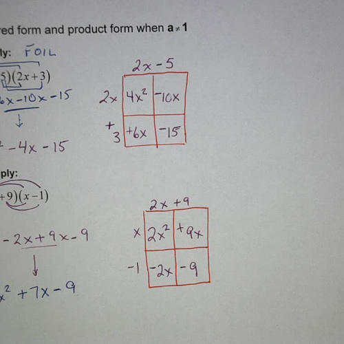 Forms of Quadratics (Factoring) Ex 5