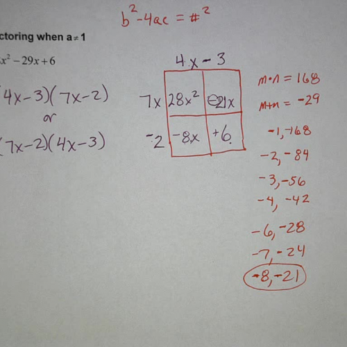 Forms of Quadratics (Factoring) Ex 8