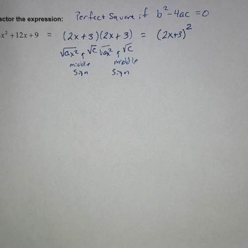 Forms of Quadratics (Factoring) Ex 11