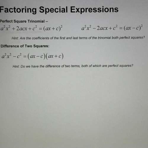 Forms of Quadratics (Factoring) Ex 14