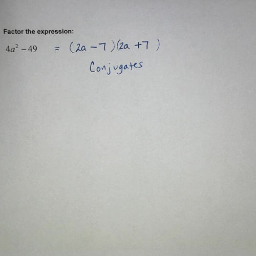 Forms of Quadratics (Factoring) Ex 15