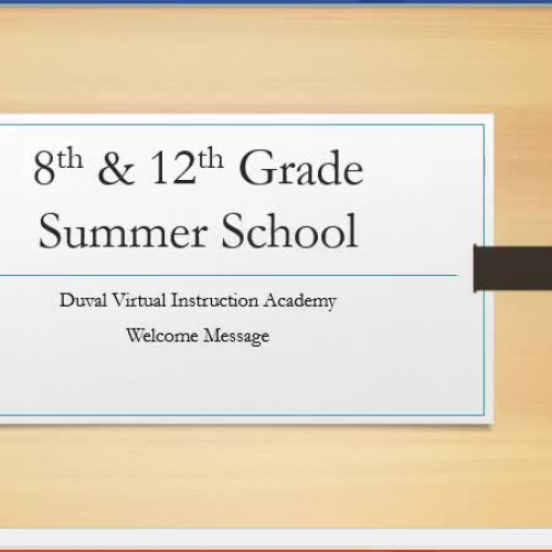 Welcome Video for Summer School 2015, High School Science with Ms. Gibson 