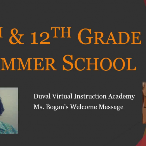 DVIA Summer School 2015 - Ms. Bogan's Math Welcome Video